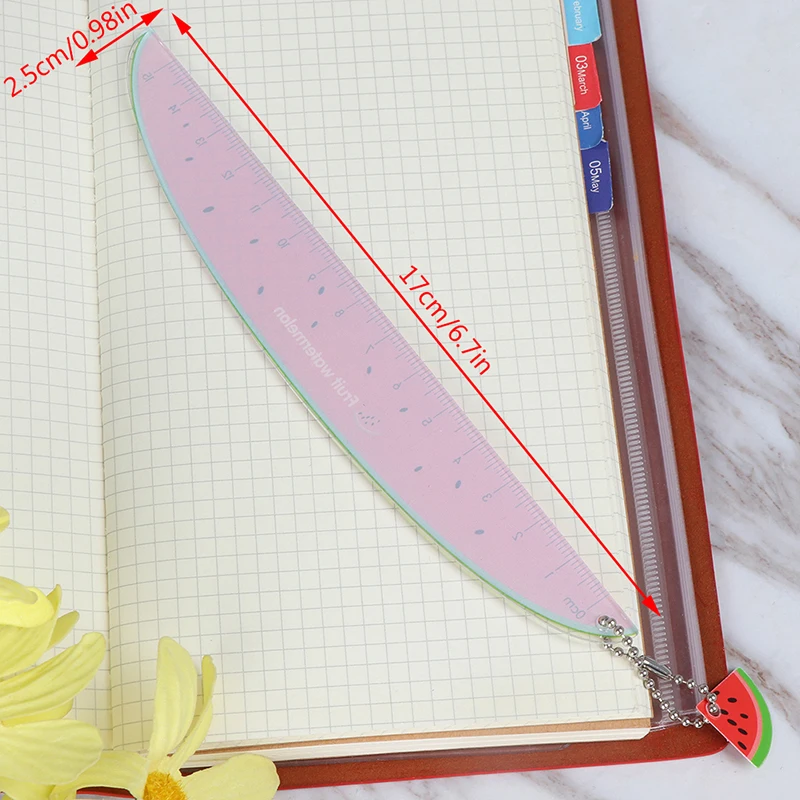 Plastic Rulers Straight Measurement Tool Cute Fruit Pattern School Materials