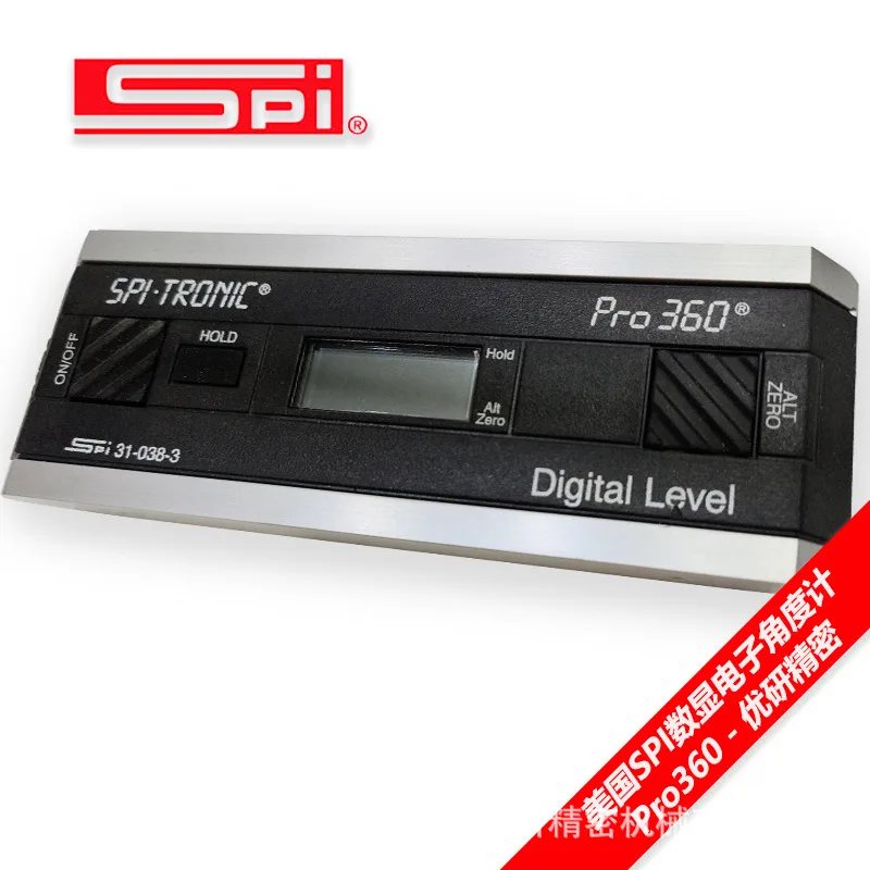 American SPI digital display electronic angle meter PRO360 digital display angle ruler angle inspection