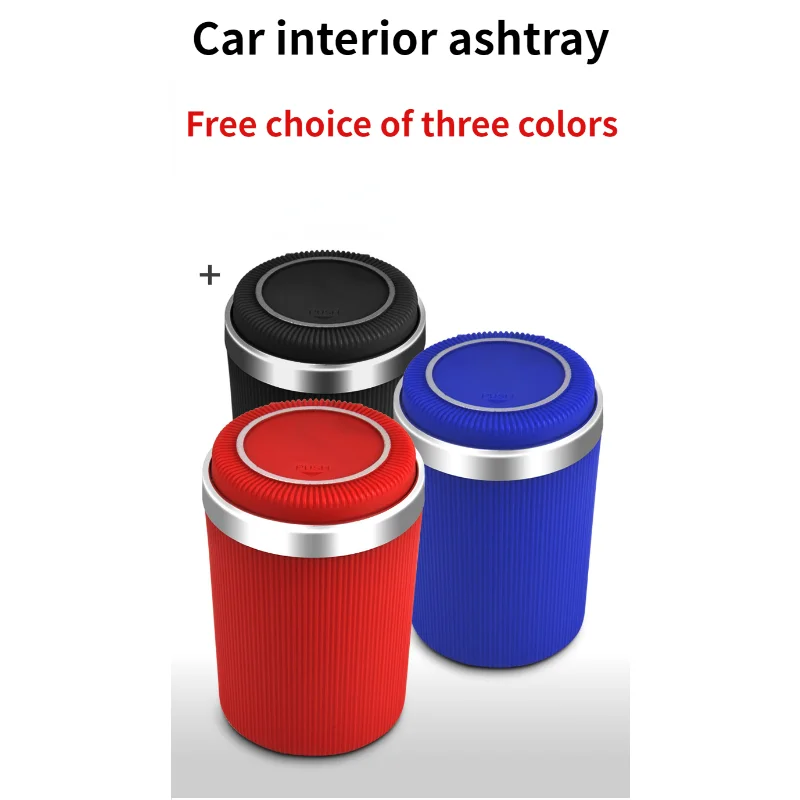 

Car Ashtray with Led Light with Lid Inside The Car Multifunctional Cigarette Cigar Ashtray Car Supplies Cigar Ashtray