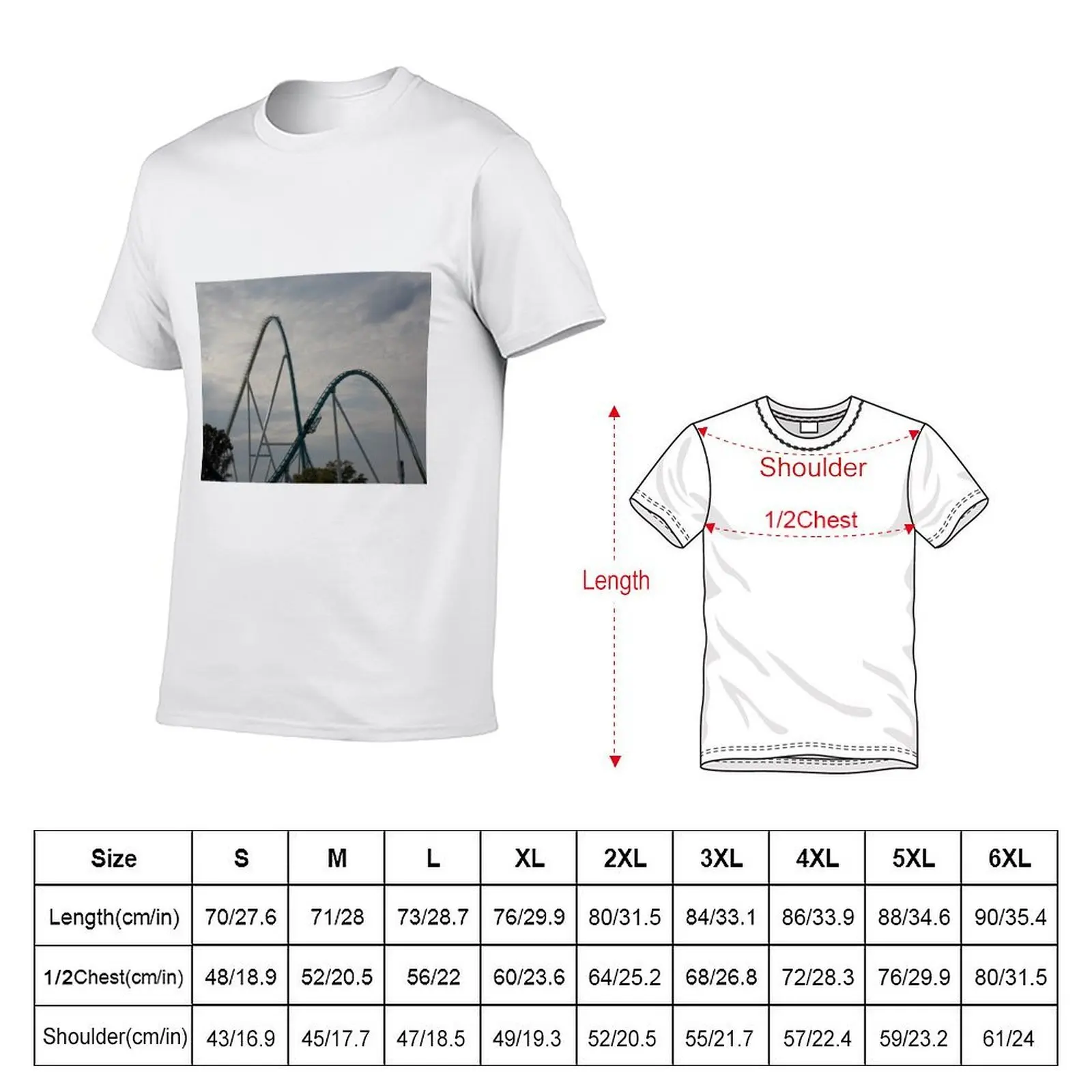 Fury 325 at Carowinds Roller Coaster T-Shirt t shirts for man cotton soft t shirts for man graphic funny T-Shirt