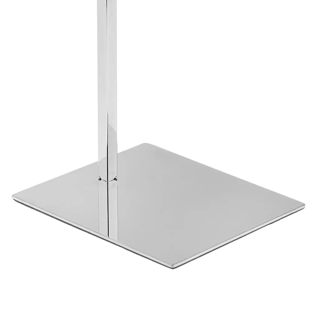 Ajustável Stainless Steel Handbag Display Stand Rack, Purse Shelf Holder para Retail Showcase Bags