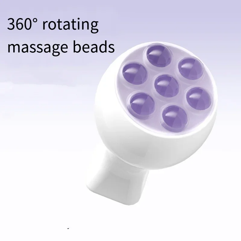 ピンククリスタルボールマッサージャーハンドヘルドボールマッサージャー翡翠ビーズ全身筋肉リラックスポータブル多機能ローラーマッサージツール