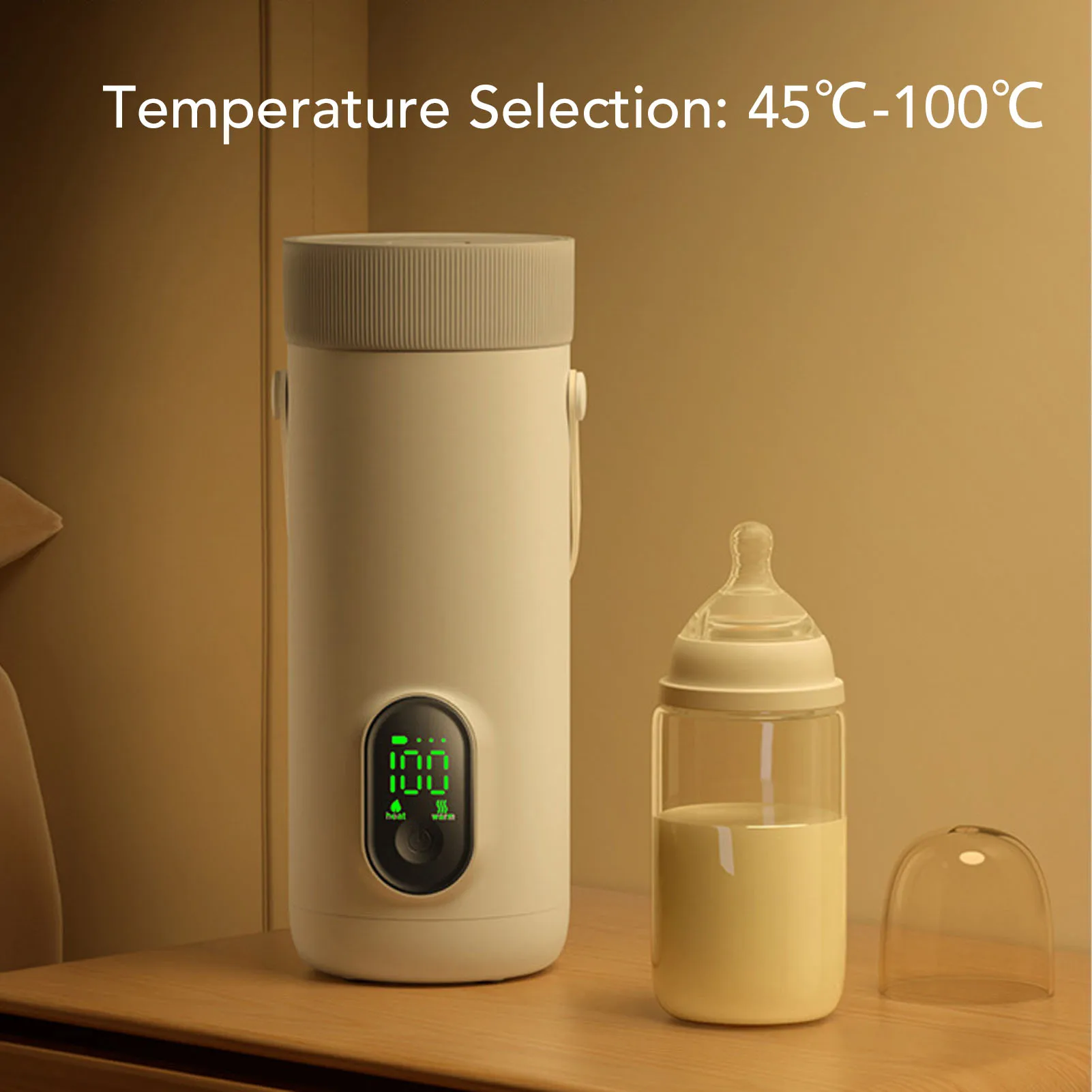 Travel Electric Kettle Portable Electric Kettle Heater Cup Efficient Anti Dry Burning Leakproof Shockproof 350ML for Camping