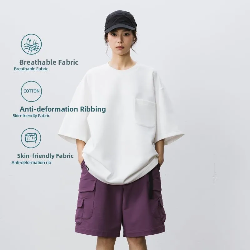 

Свободная футболка Bowoo24ss Air Layer Base Layer из дышащей и комфортной хлопковой смеси