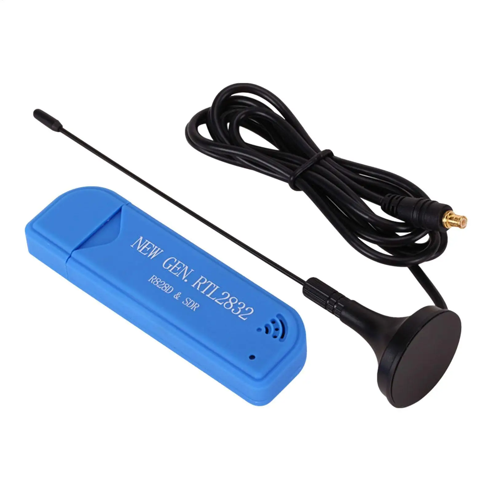 USB 2.0 TV Receiver DAB FM RTL2832U R828D SDR RTL A300U 25MHz-1760MHz Receiving Frequency Tuner Dongle Stick with Antenna