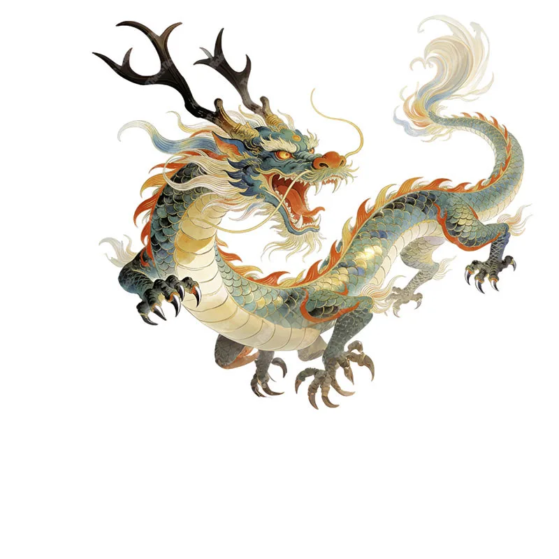 Three Ratels CEE250 Classic ancient green dragon wall stickers for home decoration Personalized car decals