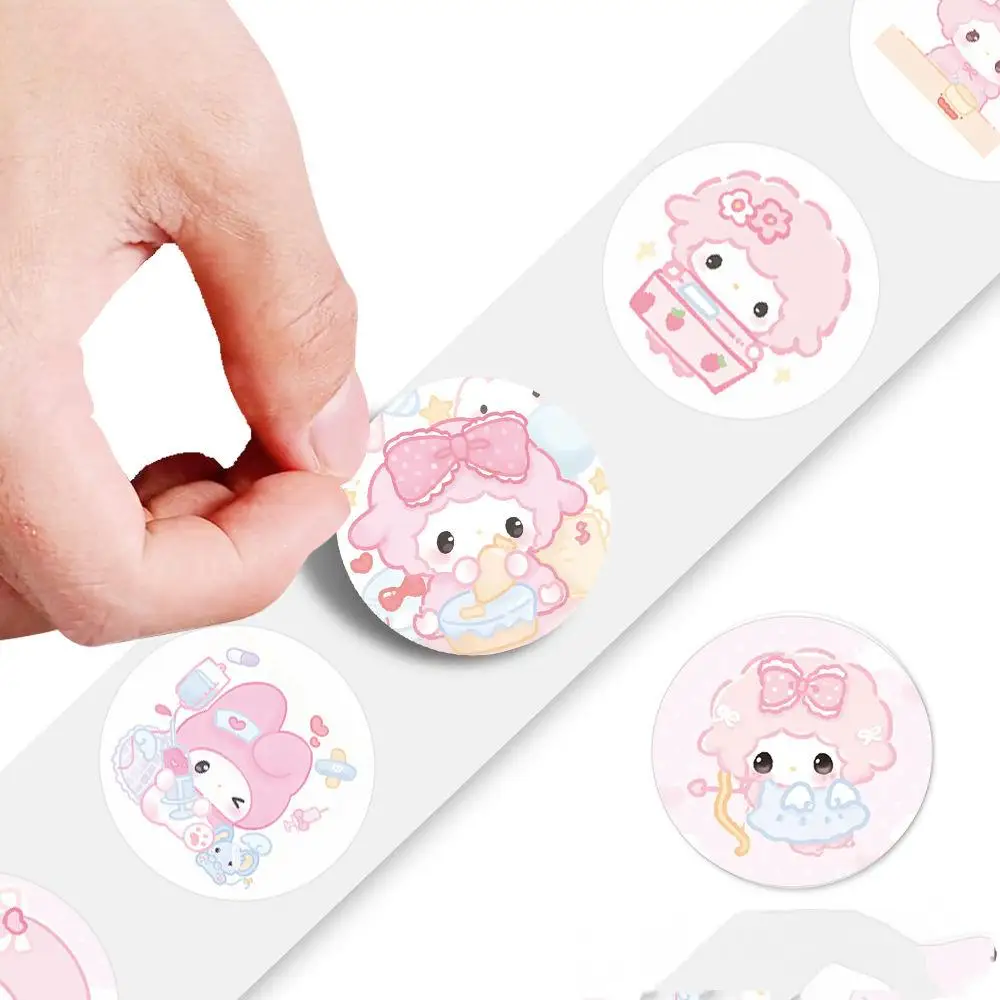 500pcs Sanrio piano PVC Waterproof sticker Sealing tape Water cup iPad Mobile phone shell decoration Children toy birthday gift