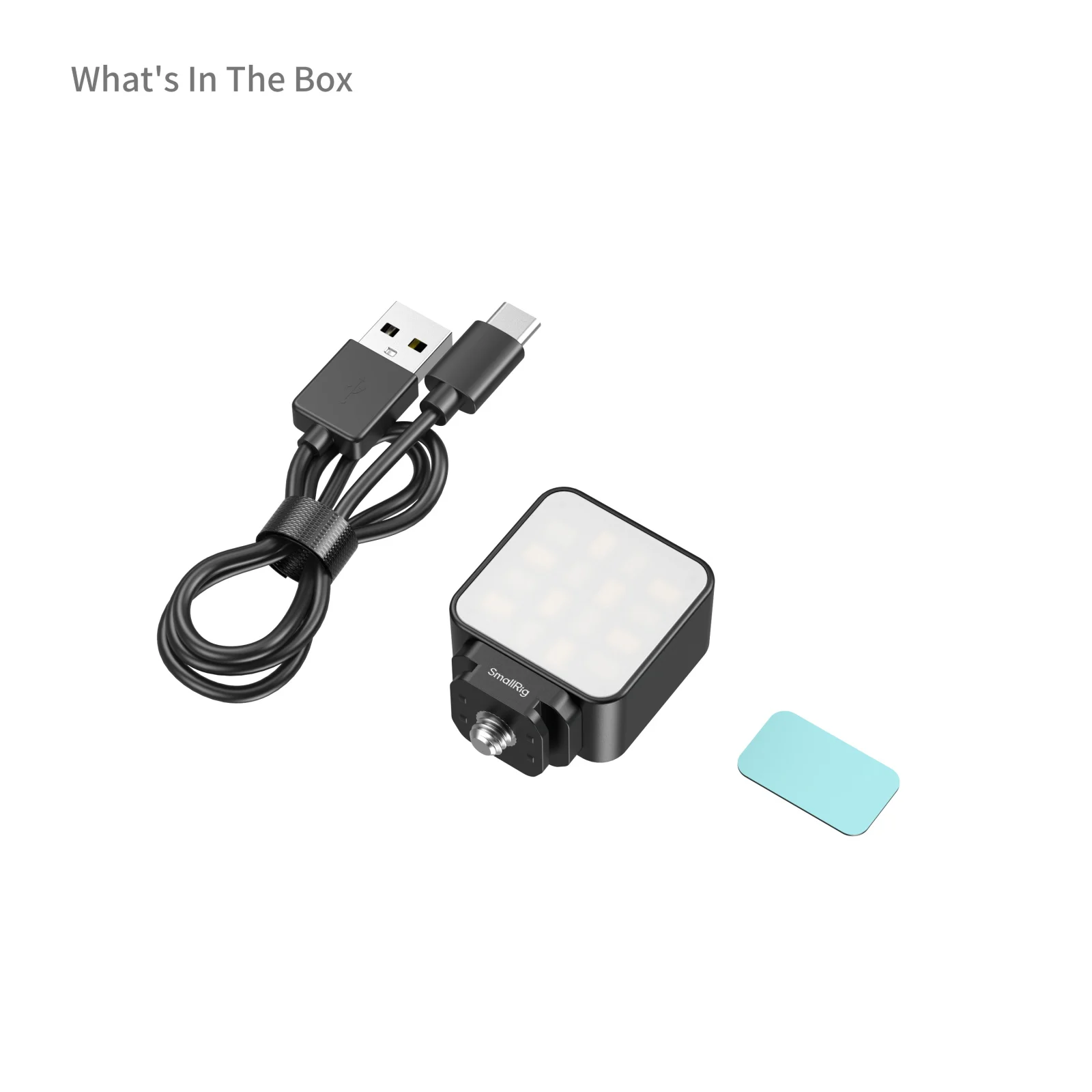 SmallRig invullicht voor actiecamera's, magnetische en cold shoe-bevestiging, 3 kleurtemperatuurinstellingen voor selfie- en vlogopnames5446