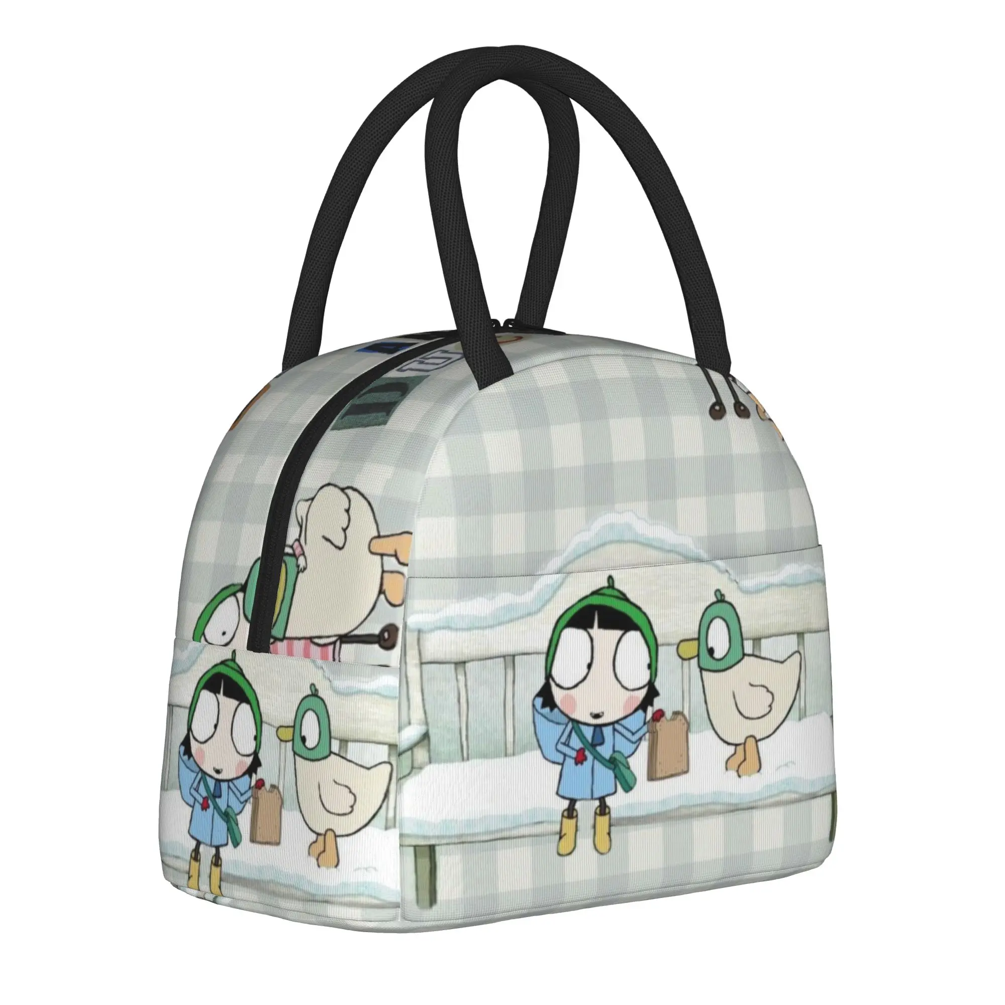 Sarah And Duck Merch Insulated Lunch Bag For Office  Food Container Portable Thermal Cooler Lunch Boxes