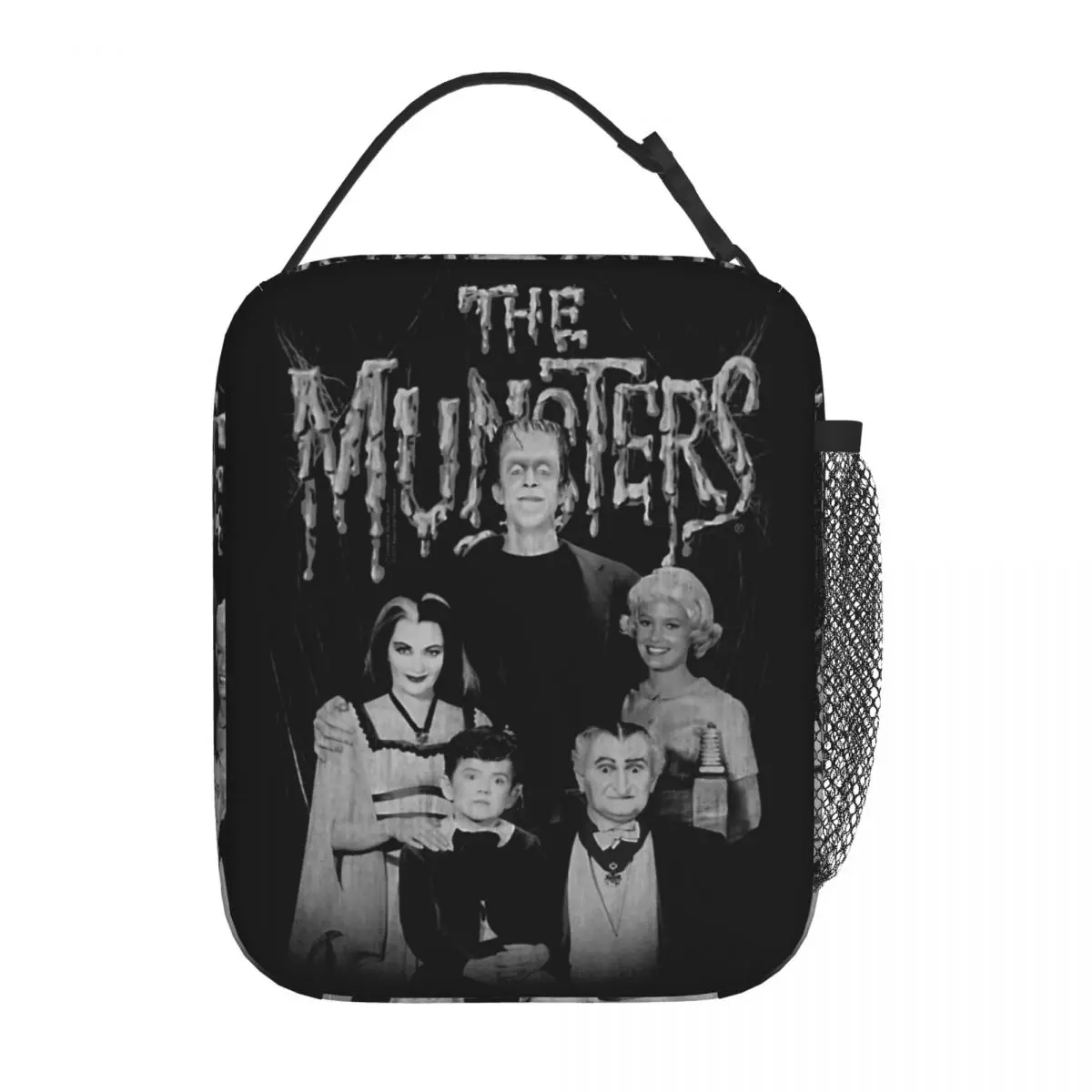 Munsters Family Portrait Insulated Lunch Bag Cooler Lunch Container Large Tote Lunch Box Men Women College Travel