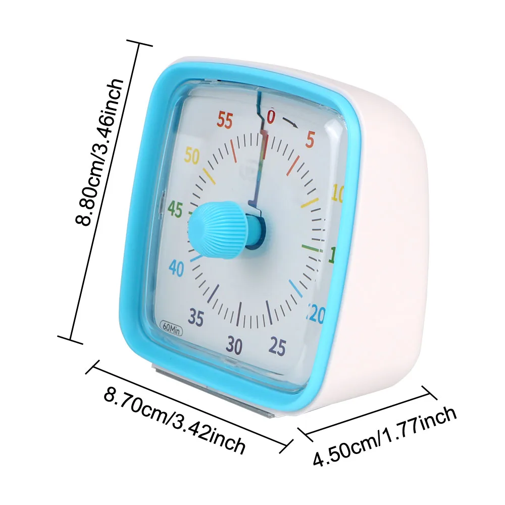 60 Minutes Kids Children Reminder Countdown Timer Night Light Ultra Silent Alarm Clock Visual Timer Time Management Tool