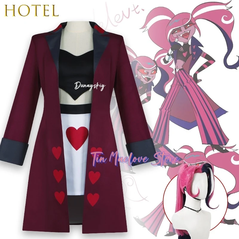 

Velvet Vivienne Stage Performance Cosplay 코스프레 Anime Outfit High Quality Hell Halloween Cosplay Suit Uniform Dress