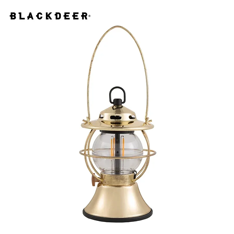 BLACKDEER LED Outdoor Camping Lantern Rechargeable Tent Light Adjust Light Modes 200h Runtime 5200mAh Power Bank USB Warm Lamp