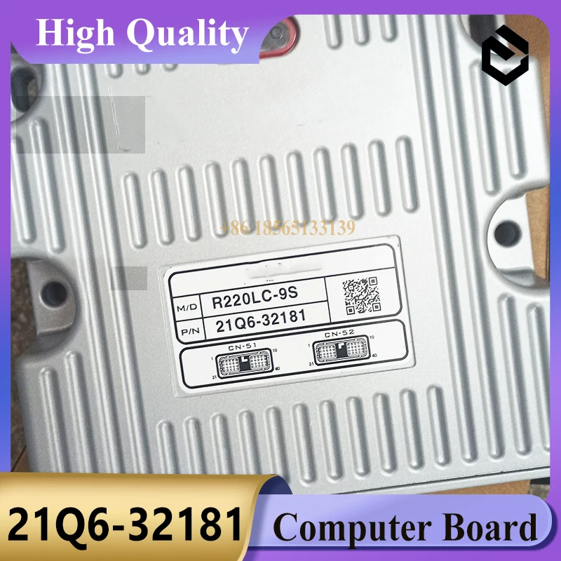

21Q6-32181 Computer Board ECU ECM 21Q632181 Comtroller With Progam for Hyundai R220LC-9S Excavator Parts