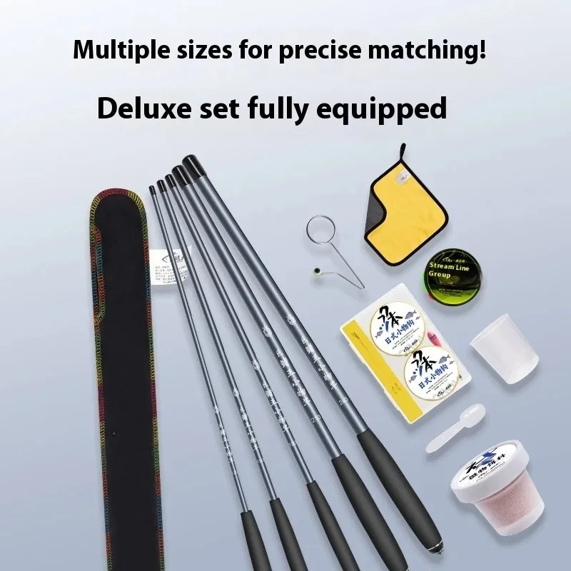 BRAVMACK Stream Rod Small Fishing Rod Ultra Light Ultra-fine Short Section Hand-held Fishing Rod Beginner Fishing Rod Set
