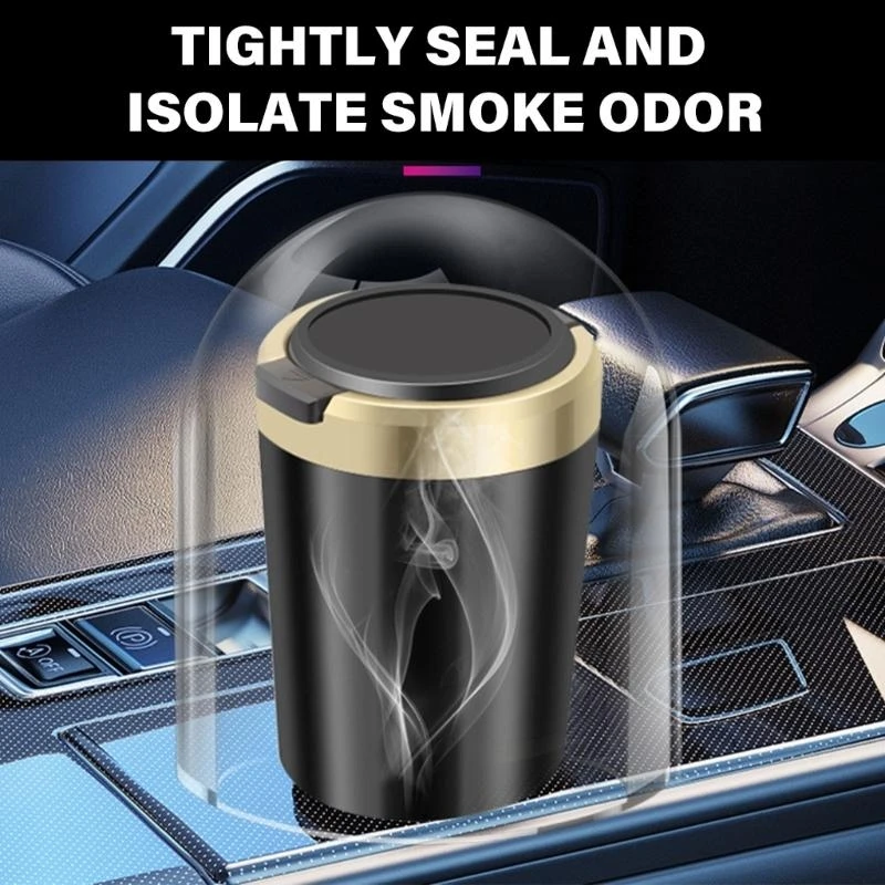 Car Cigarettes Ashtray Cup With Lid With LED Light Portable Detachable Vehicle Ashtray Holders Cigarettes Ashtray