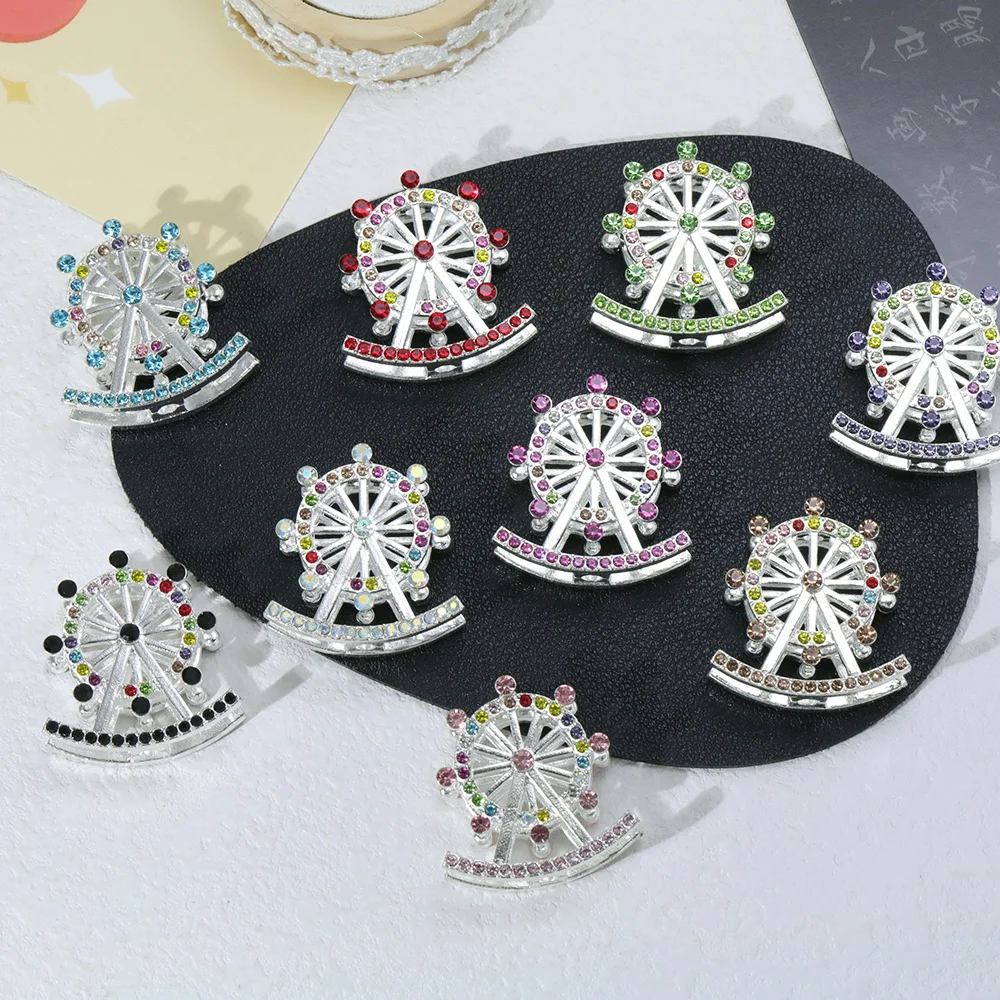 

Cordial Design 30Pcs 29*29MM DIY Fancy Beads/Rhinestone Effect/Hand Made/Jewelry Accessories/Ferris Wheel Shape/Alloy #18589