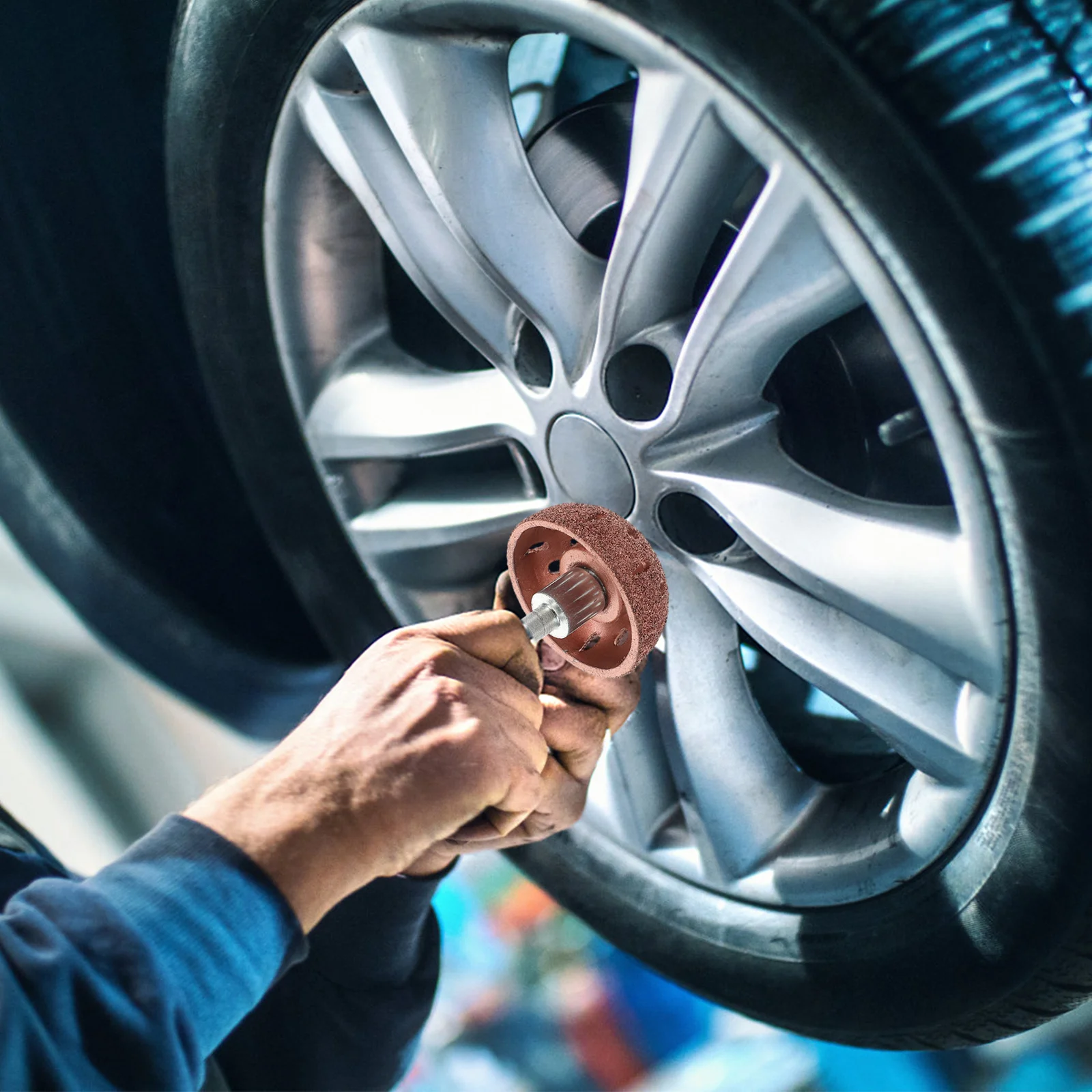 

Tire Repair Grinding Head Precise Surface Prep Versatile Tool Car Wheel Polishing Quick Tire Maintenance