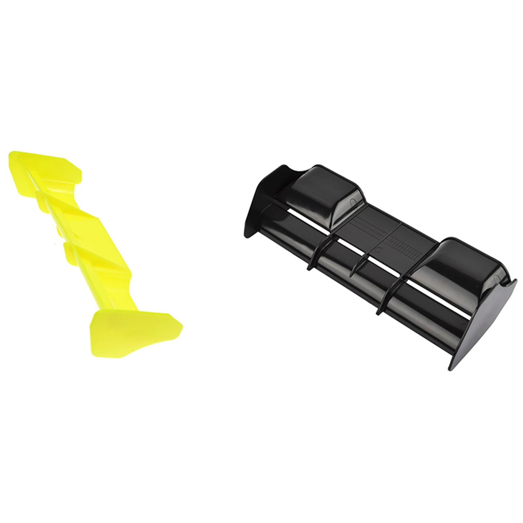 A48U 2X 1:8 Buggy RC voitures RC en plastique Nylon aile arrière pour 1/8 échelle Nitro électrique alimenté tout-terrain Buggytruck télécommande, noir