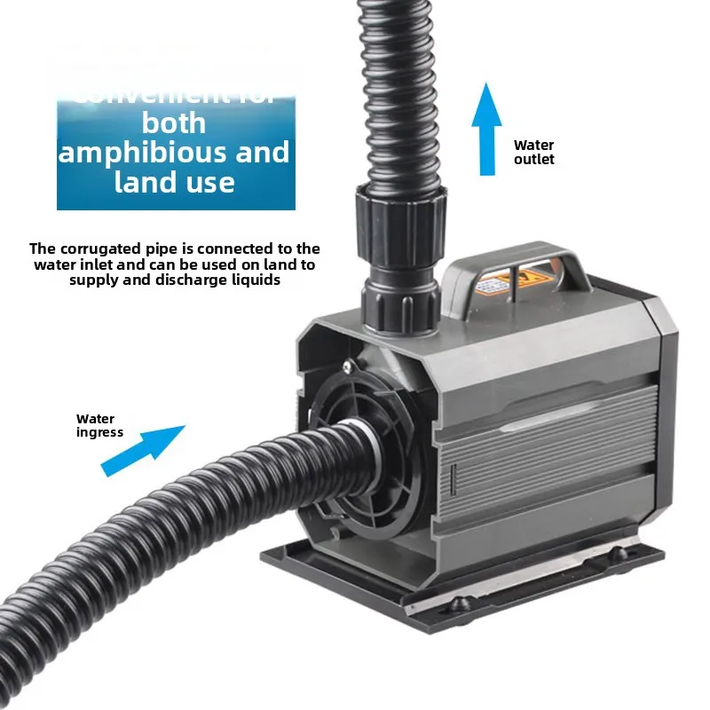 Ultra-Quiet Submersible Water Pump: Versatile Aquarium Filter & Garden Pond Recirculation Pump - Energy Efficient