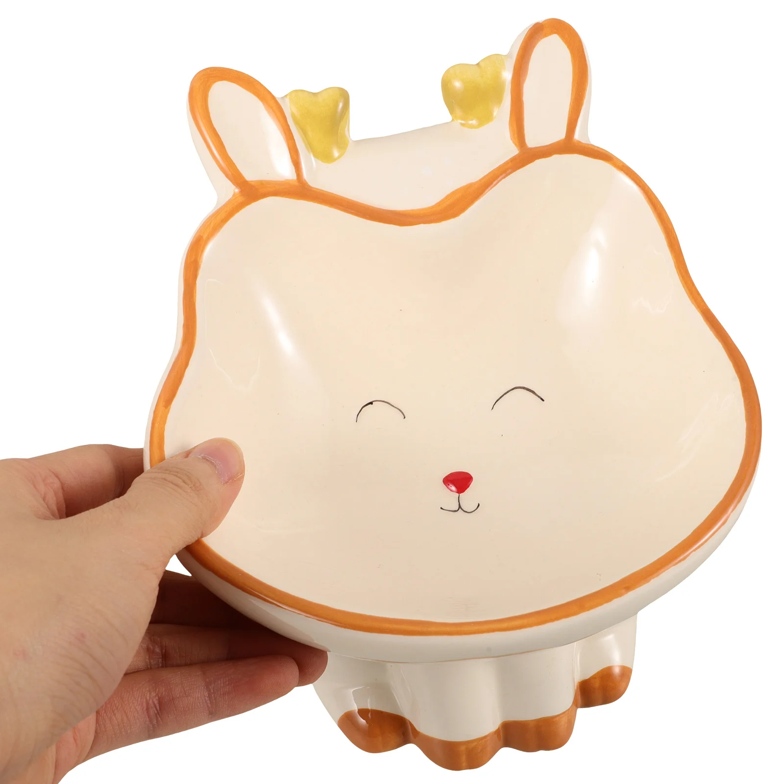 

Ceramic Cat Bowls Tilted Raised Design for Indoor Cats and Puppies Ergonomic Feeder to Reduce Neck Strain Digestion Friendly