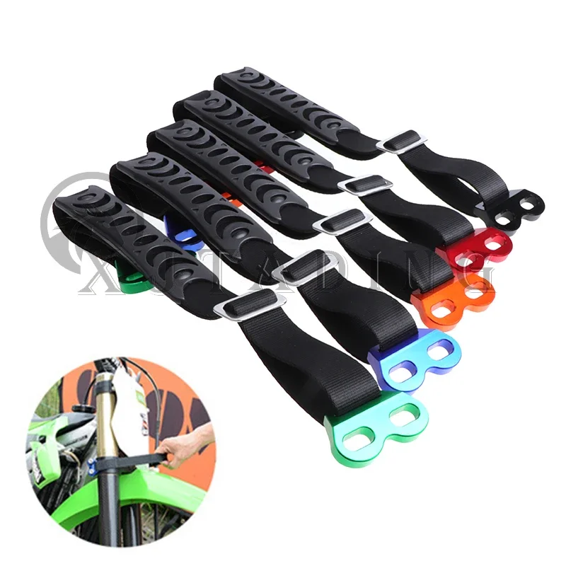 Motocross Front Universal Rescue Strap Sling Pulling Belt Protector For Honda Yamaha Kawasaki Suzuki Dirt Bike Motorcycle Parts