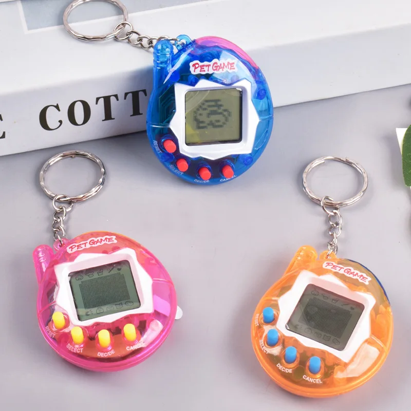 Giocattolo per bambini Animali domestici elettronici trasparenti virtuali Gioco di addestramento portatile Animali nostalgici Mini macchinetta per animali domestici Giocattoli divertenti tamagotchy