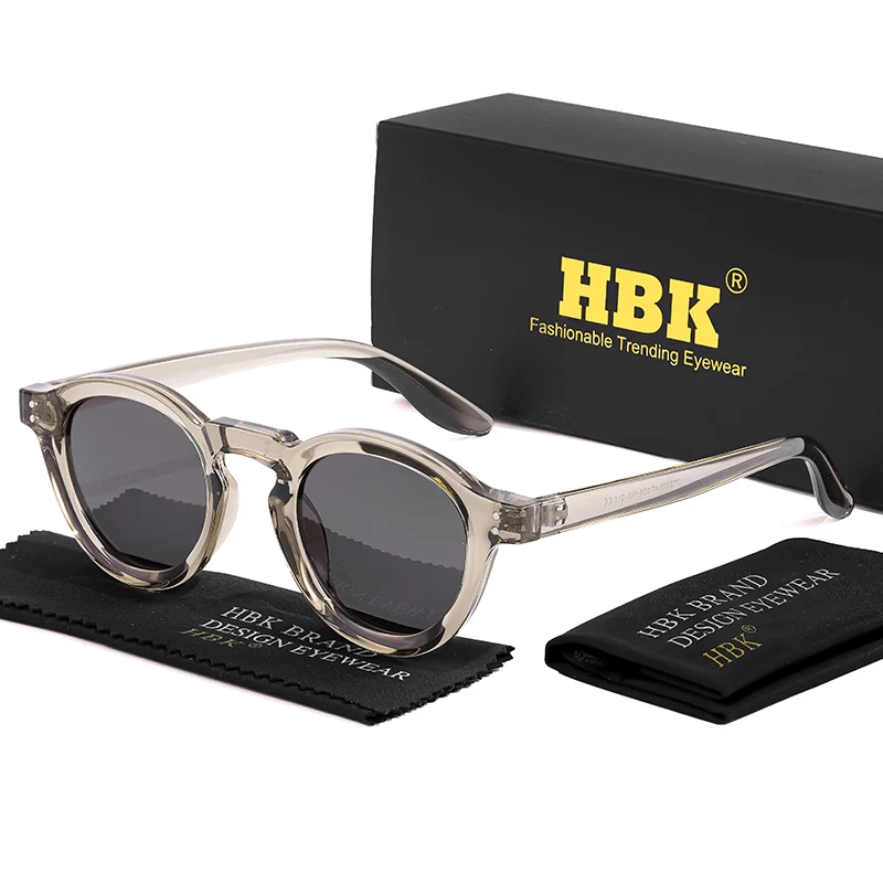 HBK Mode Polarisierte Sonnenbrille Männer Retro TR90 Hochwertige TAC Linsen Runde Sonnenbrille Frauen Fahren Angeln Brillen Reisen – Detail 10