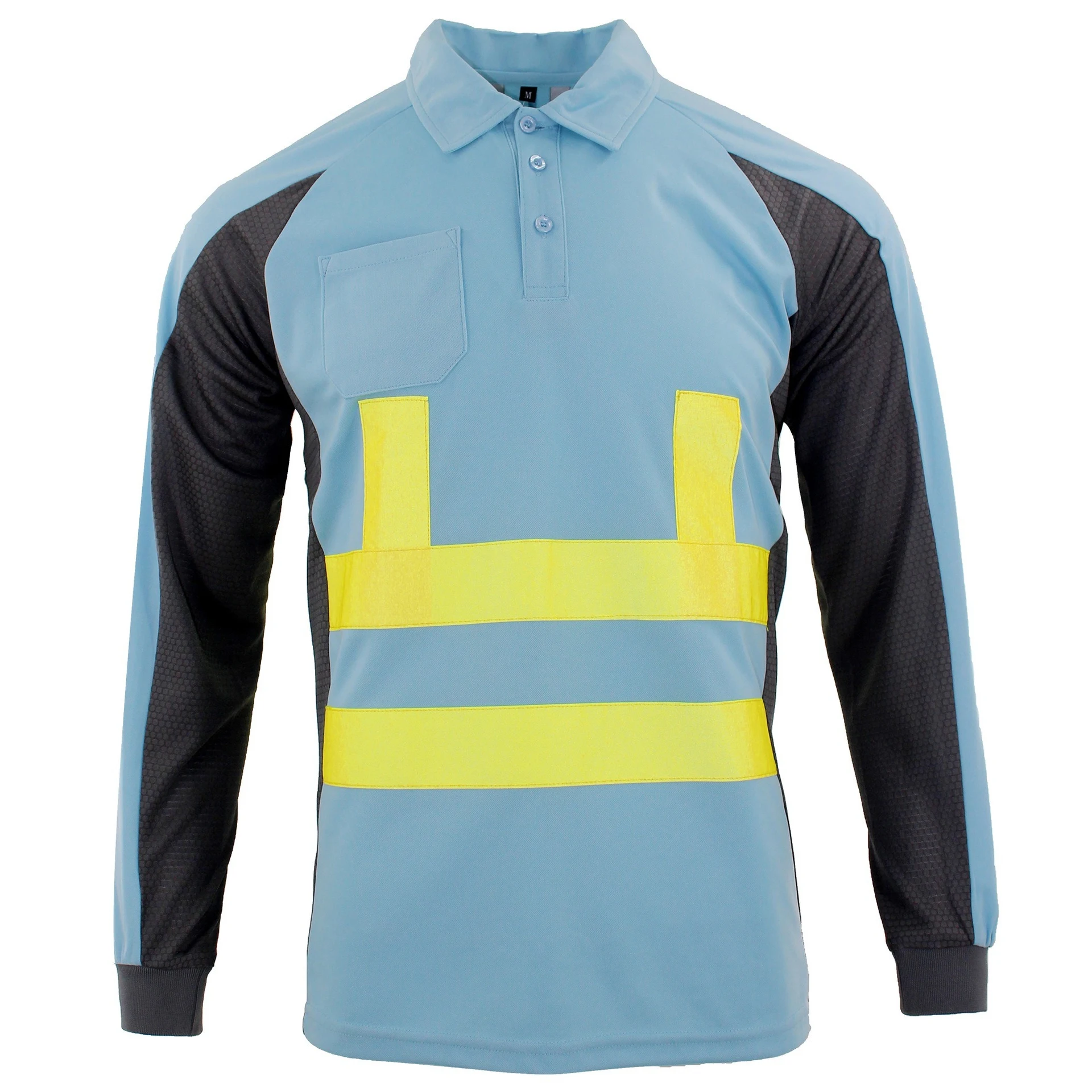 

Reflective Polo Shirts with Pocket High Visibility Shirt Long Sleeve Construction Safety Clothing Workwear Quick Dry