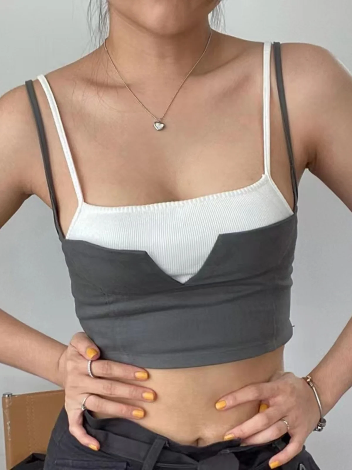 

Сексуальная уличная футболка Sle Splice Color Blo Slim Fit Csole Tank Top WEIRD PUSS ort Length Полиэстер Спандекс Смесь Лето 2023