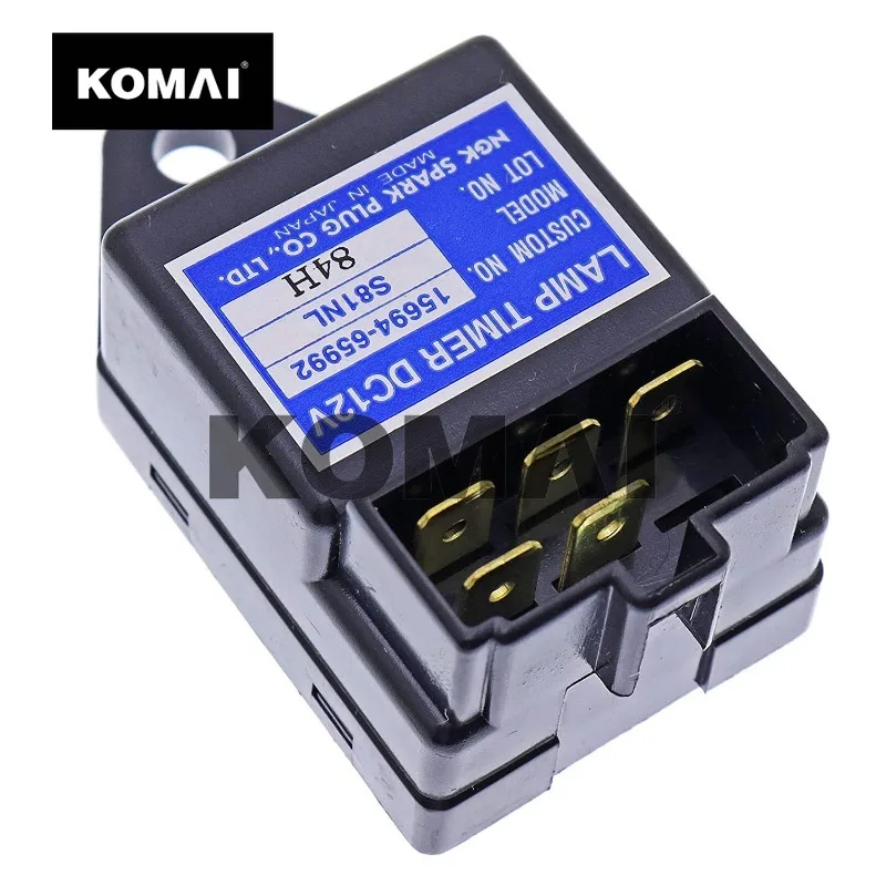 KOMAI NGK Lamp Timer 12V Time Relay for Kubota 15694-65992 15694-65990 S81NL Relay SBA385870500