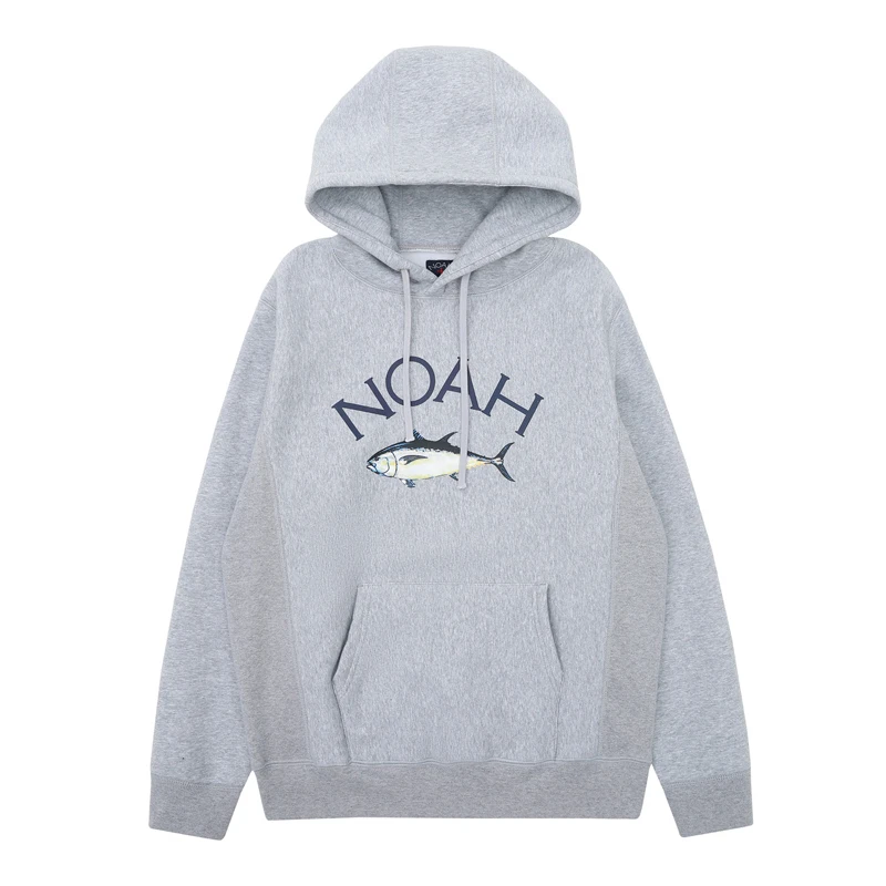 High Quality NOAH Hoodies Tuna Logo Print Solid Color Fleece Simple Comfortable Casual Noah Sweatshirts