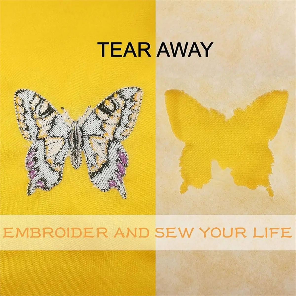 200pcs Tear Away Embroidery Stabilizer 8