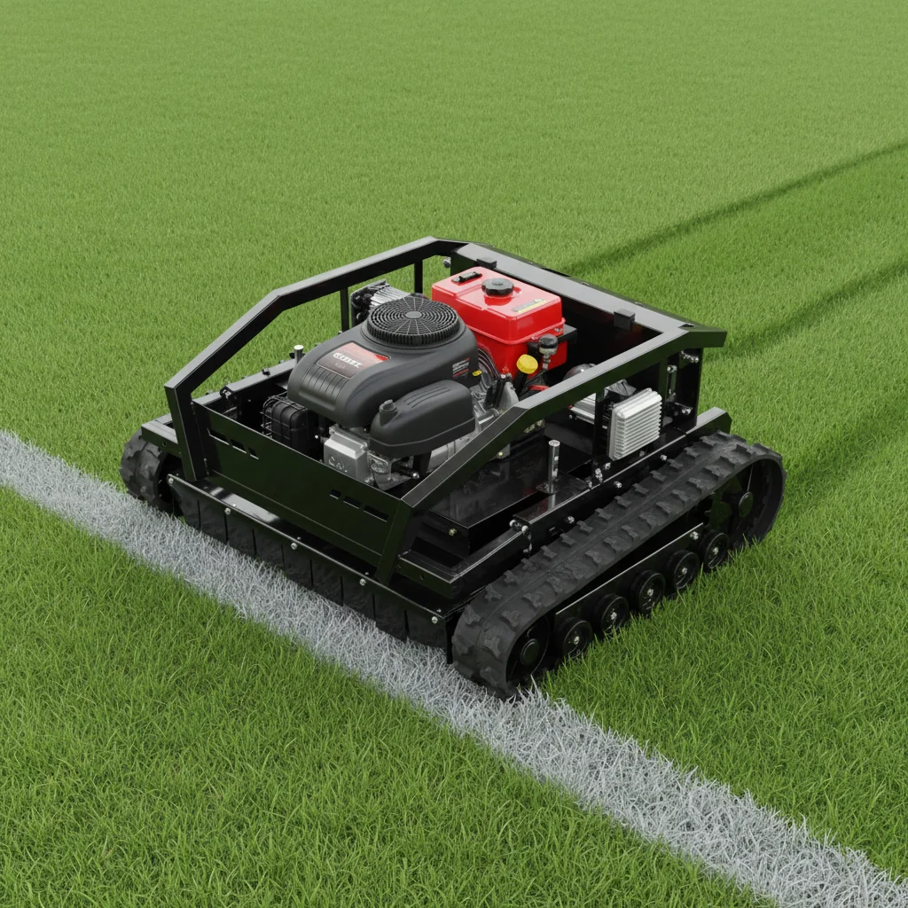 Electric Start RC Tracked Crawler Mower All Terrain Slope Lawn Mower Grass Cutter Garden Farm Landscaping Tool