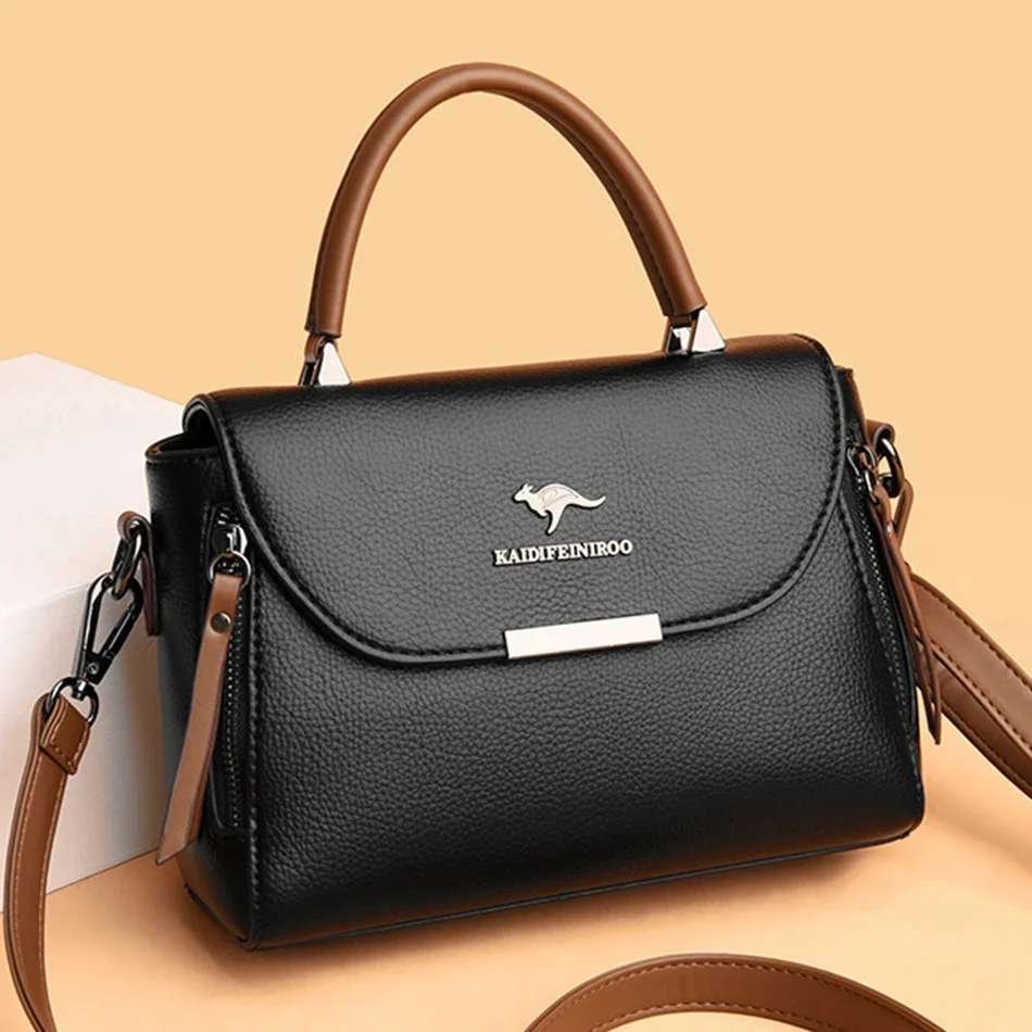 Luxury Designer Handbags Purses New High Quality Solid Color Leisure Shoulder Bags Pu Leather Crossbody Messenger Bags for Women