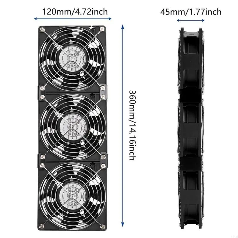Y5LB 12038 AC AXIAL FAN 100V 240V الجهد العالمي التبريد CFM عالية لتهوية إلكترونيات حالة الكمبيوتر