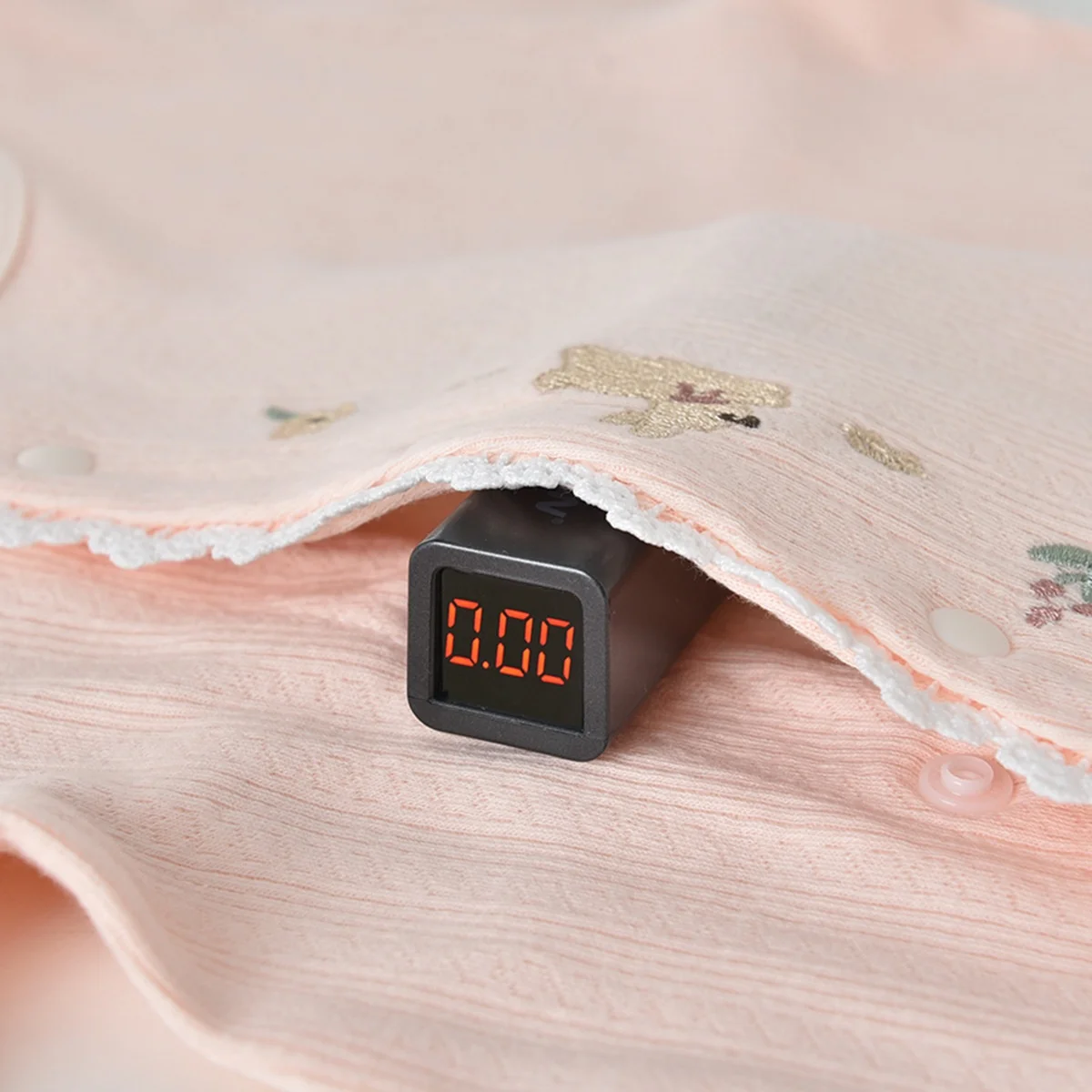2026 Herbst Neugeborenen-Baby-Strampler mit Hasenmuster und Rüschenärmeln für 0-24 Monate alte Mädchen, Weicher Baumwoll-Einteiler für Säuglinge – Detail 6