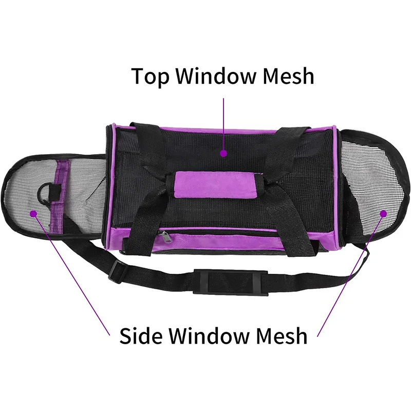Katzentaschen, tragbare Hunde-Tragetasche, atmungsaktives Netz, für Haustiere, Welpen, Reisetaschen für kleine Hunde, faltbare Katzen, Handtasche, Transporttasche – Detail 9
