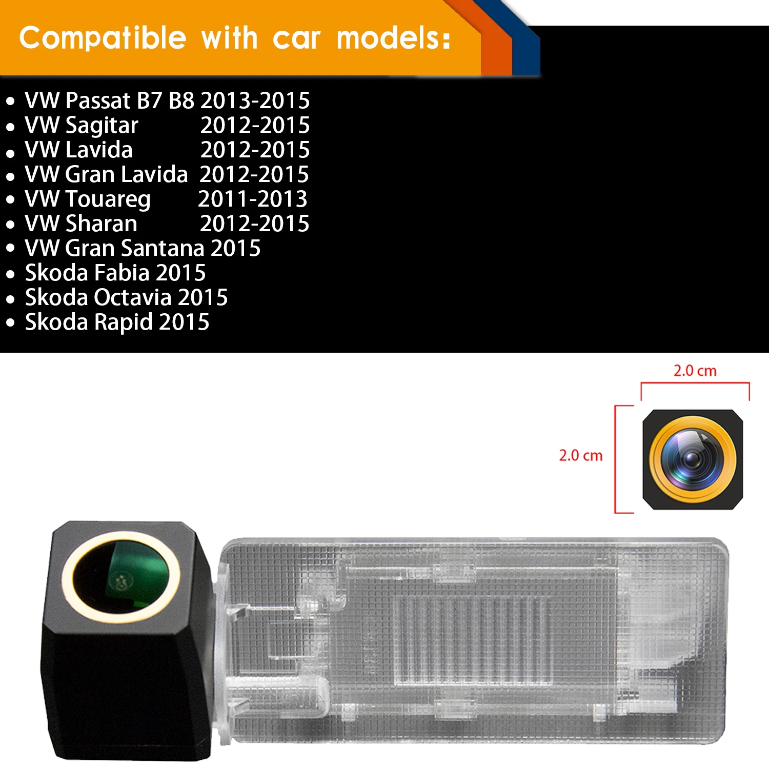 HD 1280*720P Rear View Parking Camera for Skoda Fabia Octavia Rapid 2015 Passat Sagitar LAVIDA Touareg Sharan Santana 2012-2015