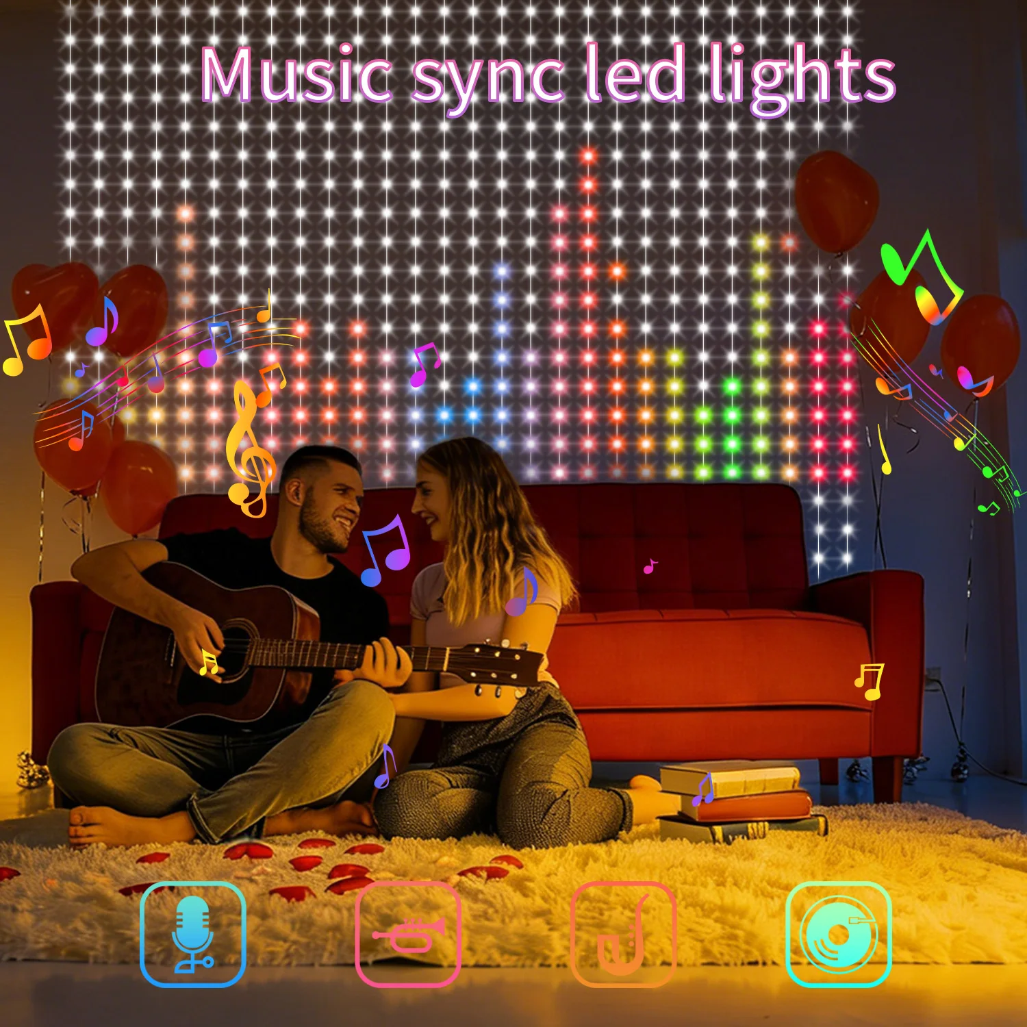 400 Led Smart Curta…