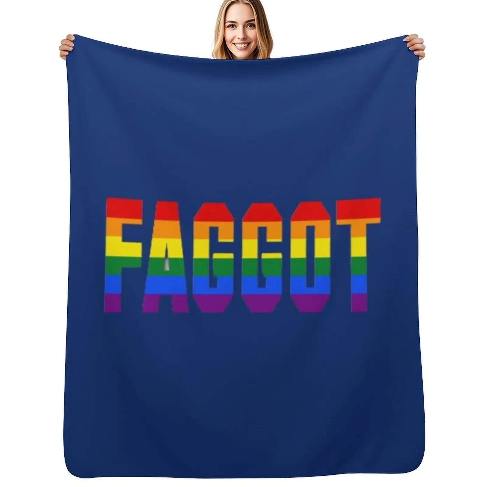 

FAGGOT LOVE IS HUMAN Throw Blanket Soft Plaid Warm Fashion Sofas Blanket