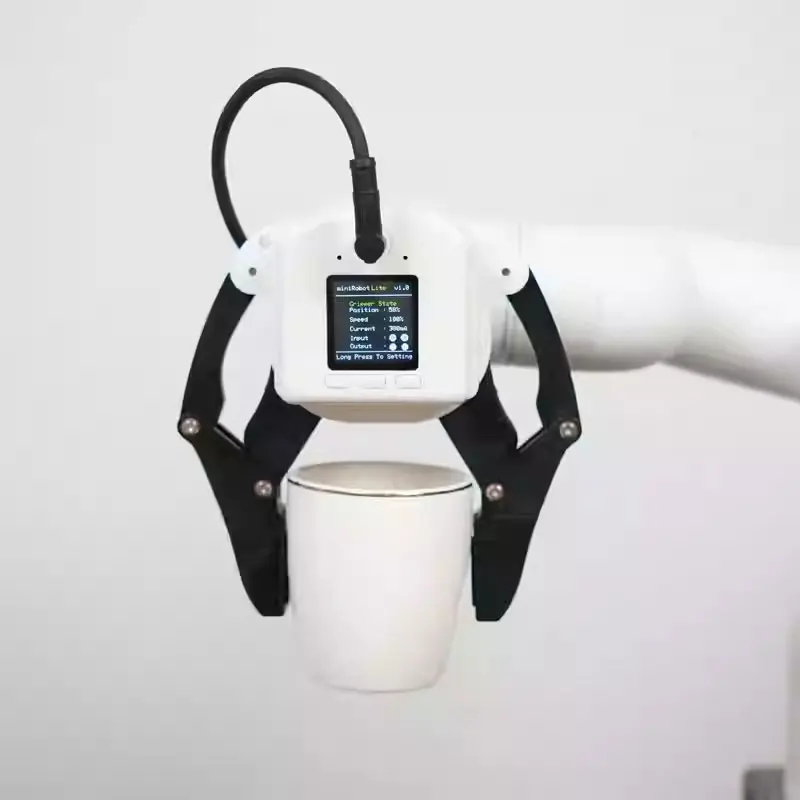 Chwytak robotyczny myGripper F100 sterowany siłą, końcówka robota, obsługuje obciążenie 500g / 1KG