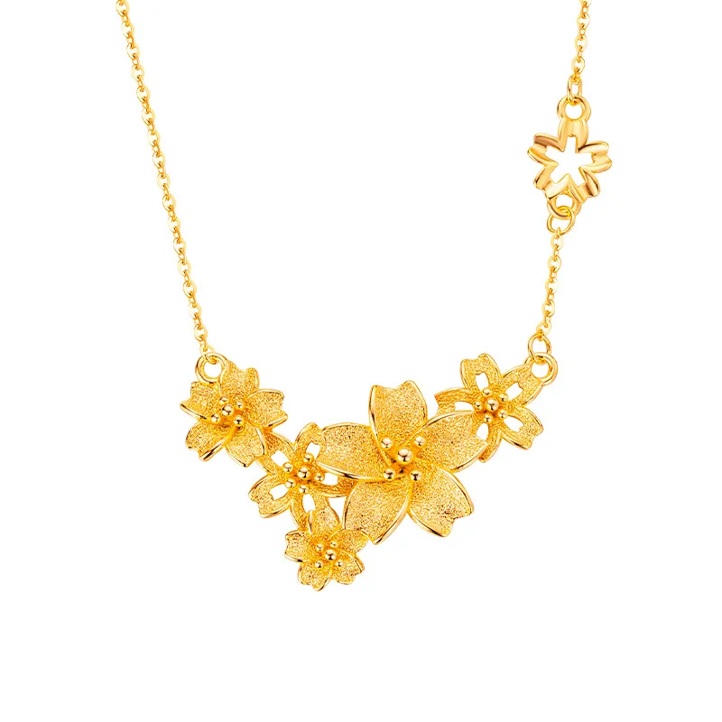 Collier de fleurs chinois Sansheng pour femmes, bijoux de clavicule senior, cadeau, nouveau