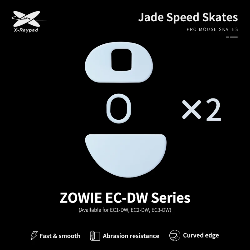 X-Raypad Jade Speed Mouse Skates for ZOWIE EC-DW Gaming Mouse