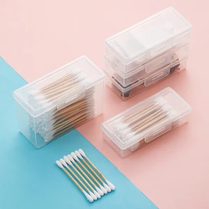 2 pcs Portable Travel Box Cotonete Holder Case Detal Jewelry Organizer Organizer Poeira Proof Jewelry Accessories Caixa 9 Main Sales Cotet Port - №9