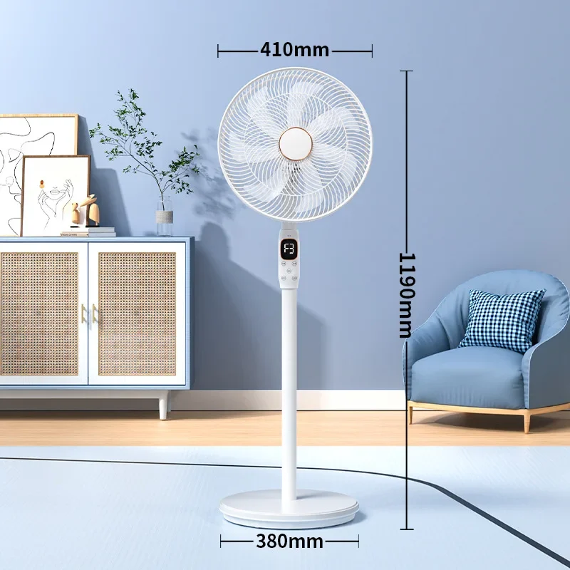 7-Blade Plastic Fan with Touch Display Remote Control Operation Home Appliance Air Circulation And Cooling