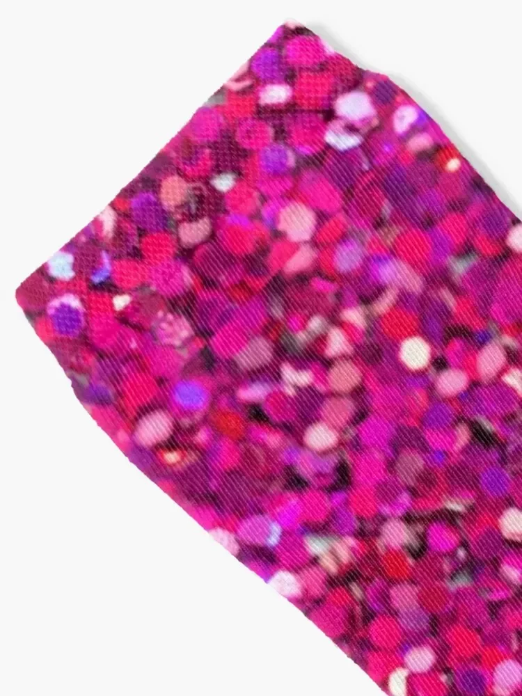 Hot Pink Stardust Socks shoes essential aesthetic custom Boy Child Socks Women's