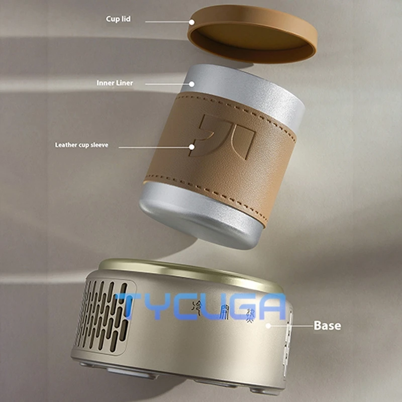 Schnelle Kühlung Tasse Matte Große Kapazität Heizung Kleine Büro Mobile Getränke Kühler Kühler Heiß Kalt Dual Modus Temperatur Control