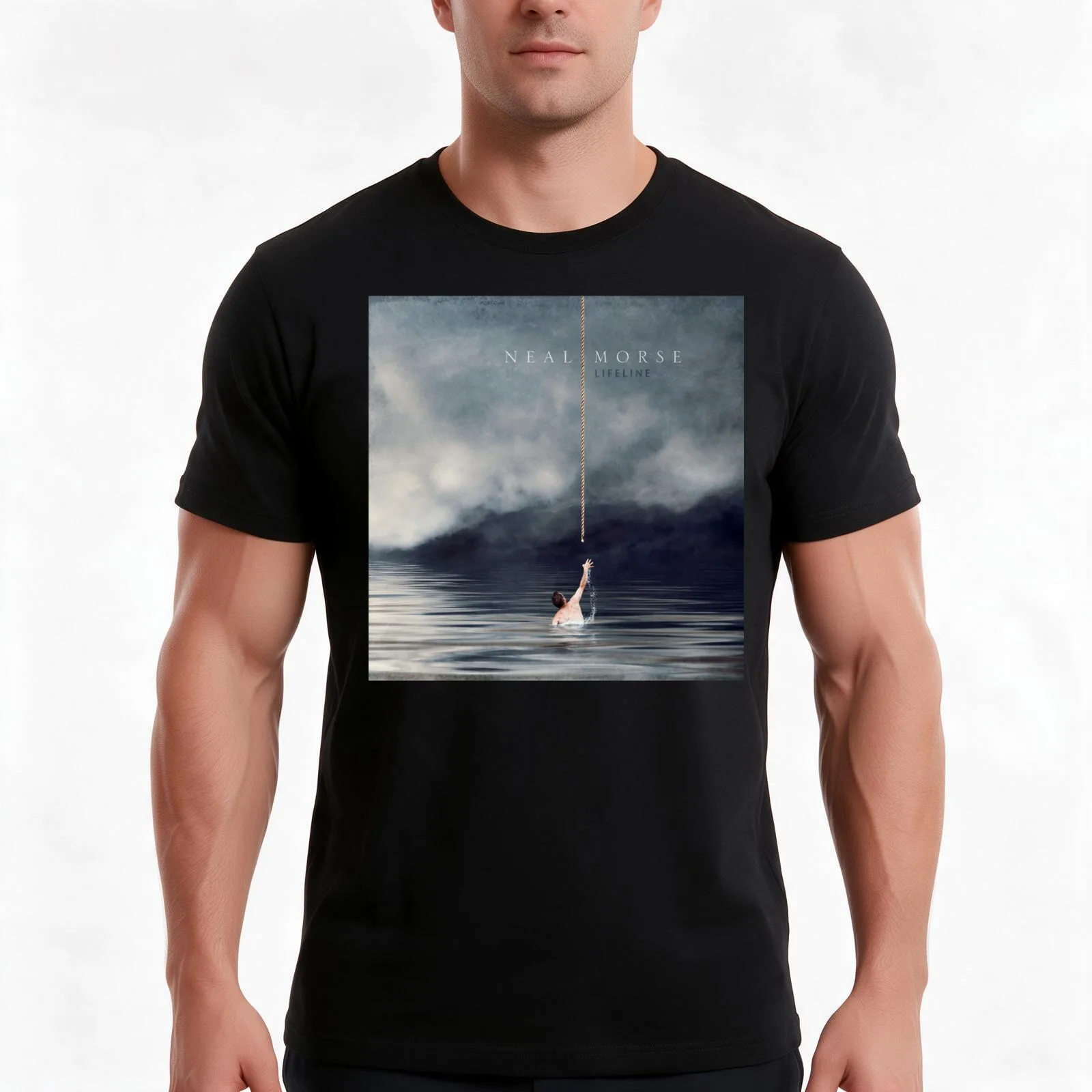 Neal Morse Lifeline album cover art merch T-Shirt, Summer Casual Cotton Tee, Oversized Streetwear Tops, Vintage Graphic Print