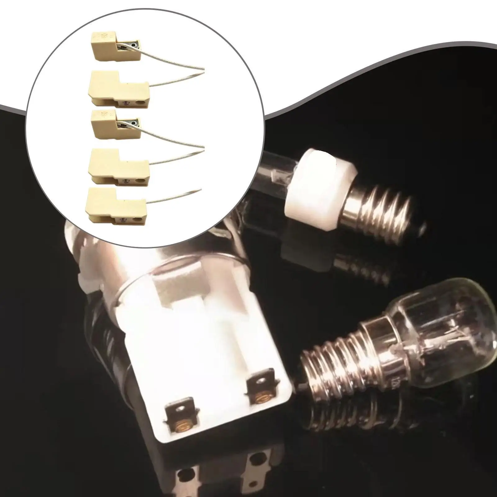 

Держатель лампы R7S с керамическим основанием премиум-класса, простая установка, запасная часть для светильников духовки и гриля